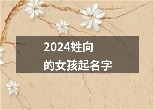 2024姓向的女孩起名字