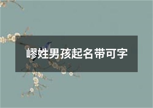 嵺姓男孩起名带可字