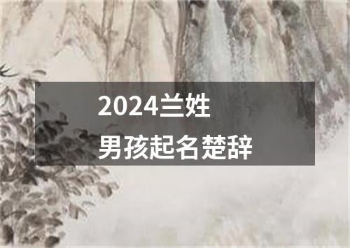 2024兰姓男孩起名楚辞