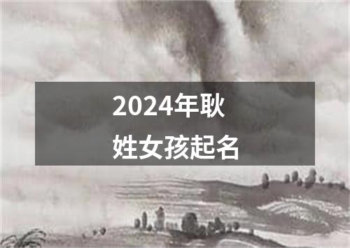 2024年耿姓女孩起名