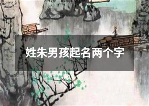 姓朱男孩起名两个字