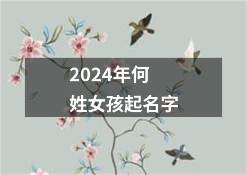 2024年何姓女孩起名字