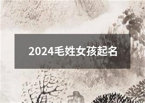 2024毛姓女孩起名