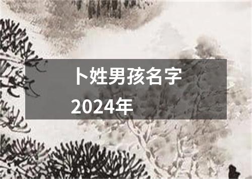 卜姓男孩名字2024年