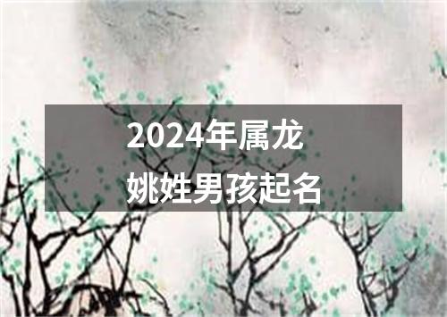 2024年属龙姚姓男孩起名