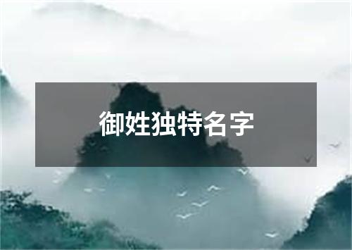 御姓独特名字