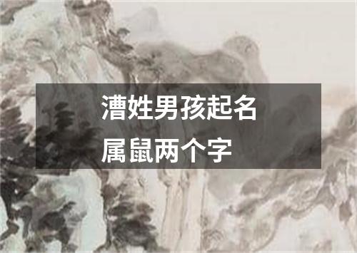 漕姓男孩起名属鼠两个字