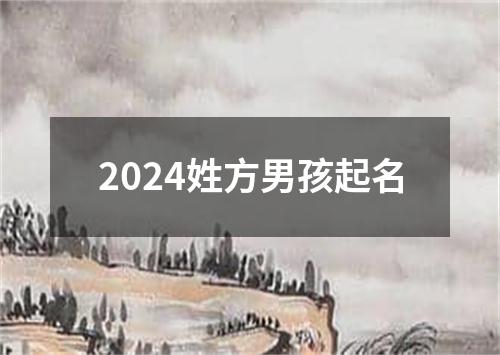 2024姓方男孩起名