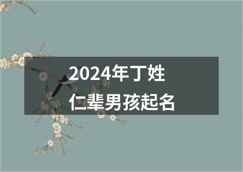 2024年丁姓仁辈男孩起名