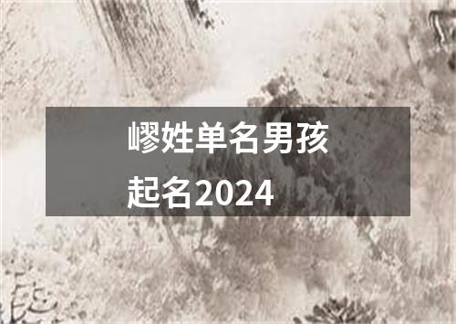 嵺姓单名男孩起名2024