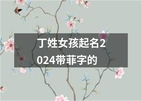 丁姓女孩起名2024带菲字的