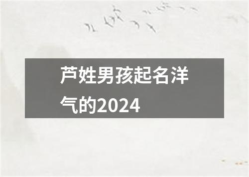 芦姓男孩起名洋气的2024