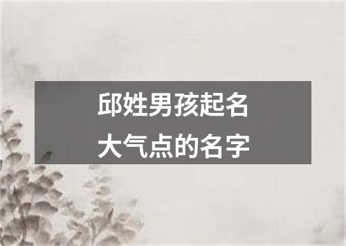 邱姓男孩起名大气点的名字