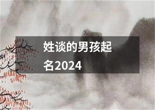 姓谈的男孩起名2024