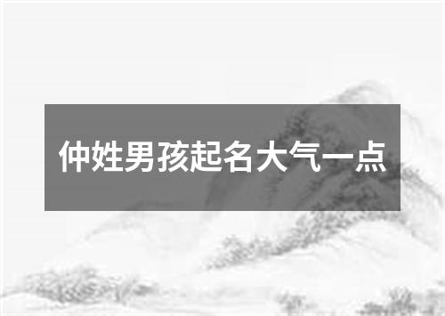 仲姓男孩起名大气一点