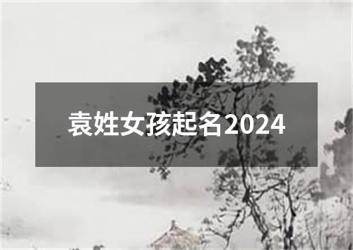 袁姓女孩起名2024