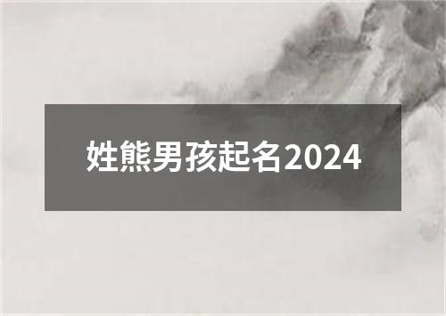 姓熊男孩起名2024