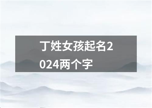 丁姓女孩起名2024两个字