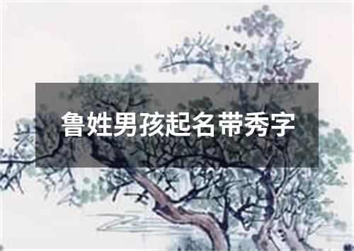 鲁姓男孩起名带秀字