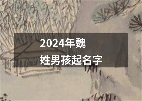 2024年魏姓男孩起名字