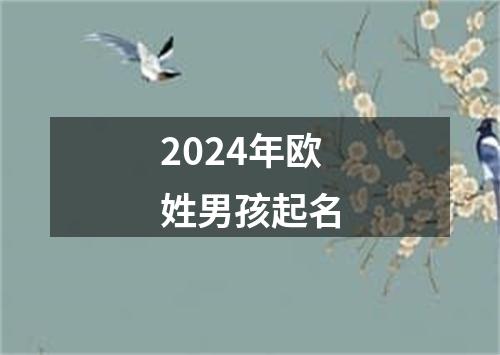 2024年欧姓男孩起名