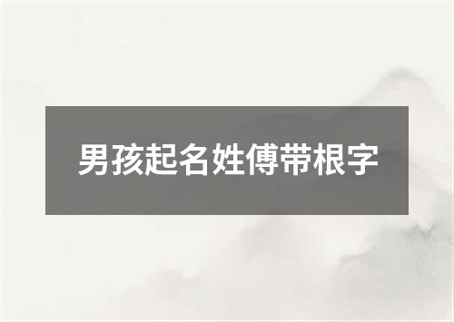 男孩起名姓傅带根字