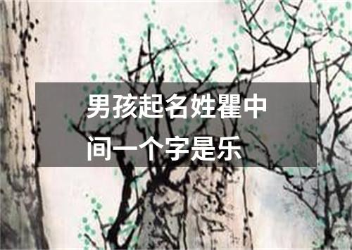 男孩起名姓瞿中间一个字是乐