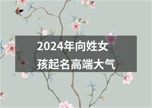 2024年向姓女孩起名高端大气