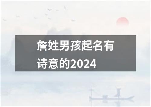 詹姓男孩起名有诗意的2024