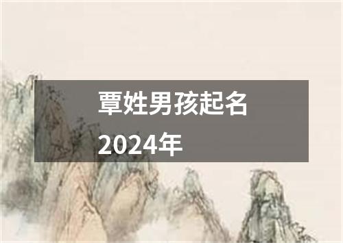 覃姓男孩起名2024年