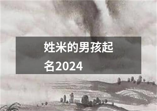 姓米的男孩起名2024