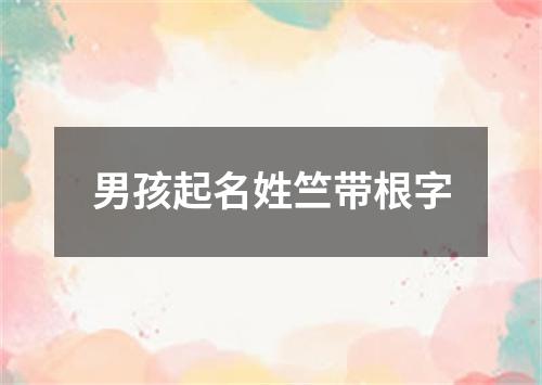 男孩起名姓竺带根字