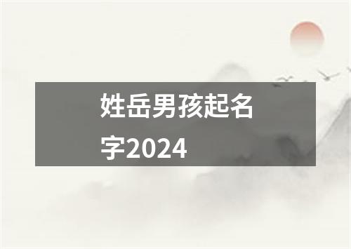 姓岳男孩起名字2024