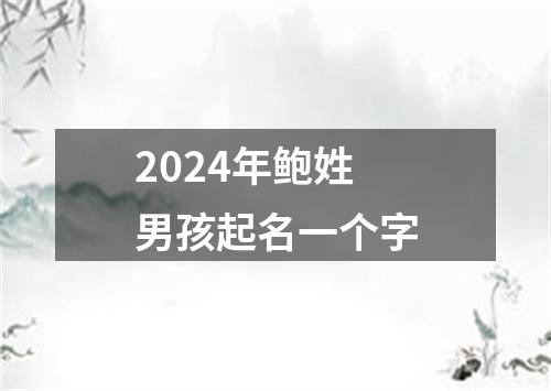 2024年鲍姓男孩起名一个字