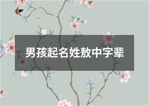 男孩起名姓敖中字辈