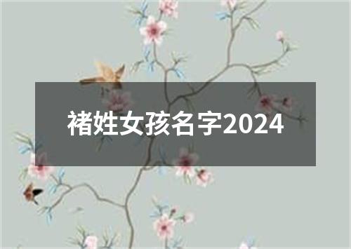 褚姓女孩名字2024