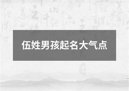 伍姓男孩起名大气点