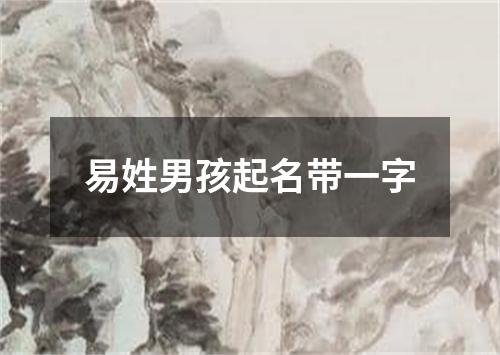 易姓男孩起名带一字