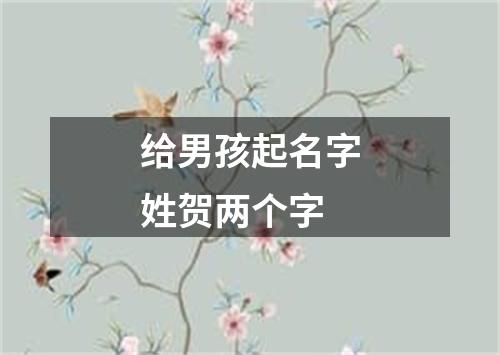 给男孩起名字姓贺两个字