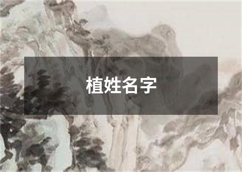 植姓名字