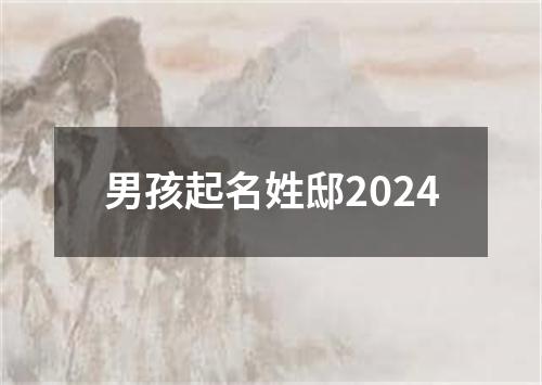 男孩起名姓邸2024