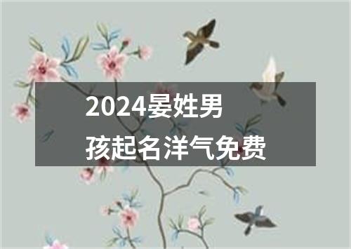 2024晏姓男孩起名洋气免费