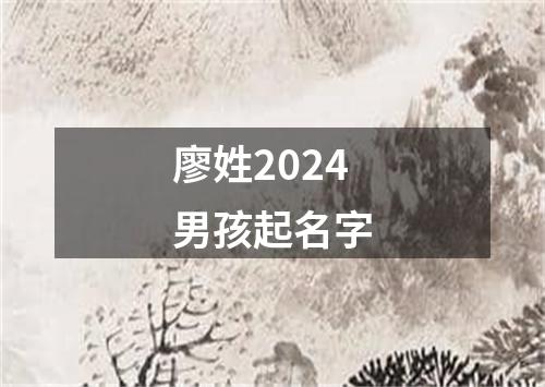 廖姓2024男孩起名字