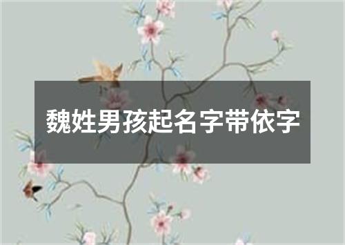 魏姓男孩起名字带依字