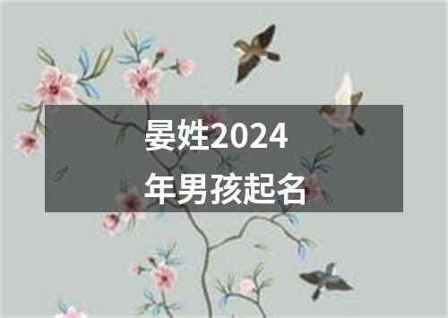 晏姓2024年男孩起名