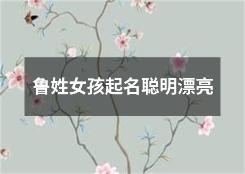 鲁姓女孩起名聪明漂亮