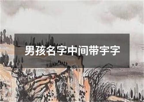 男孩名字中间带宇字