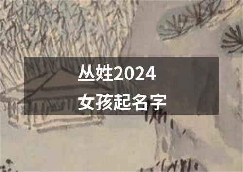 丛姓2024女孩起名字