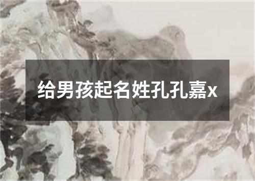 给男孩起名姓孔孔嘉x