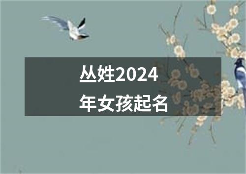 丛姓2024年女孩起名